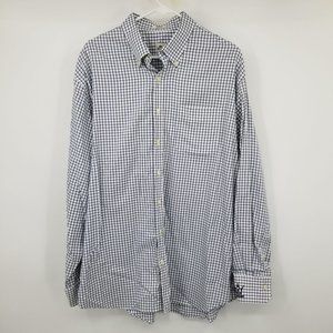 Peter Millar Embroidered Sleeve Nanoluxe Easy Care Button Down Shirt XL